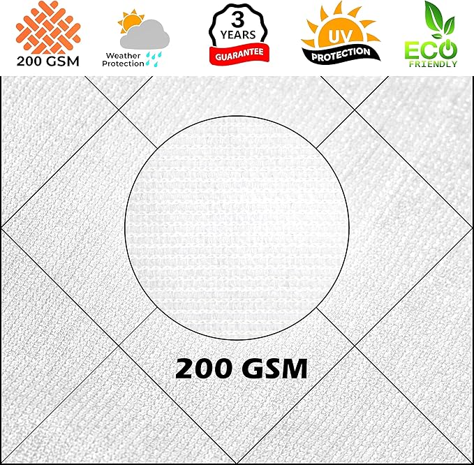 Royal Shade 16' x 20' White Rectangle Sun Shade Sail Canopy Outdoor Patio - Image 8