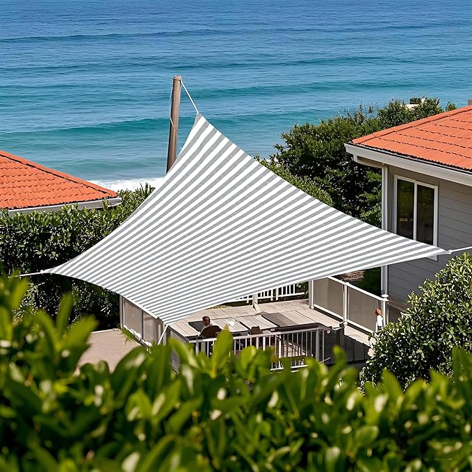 Tronssien Rectangle 12'x16' Sun Shade Sail, 95% UV Blockage Canopy Awning by Tronssien