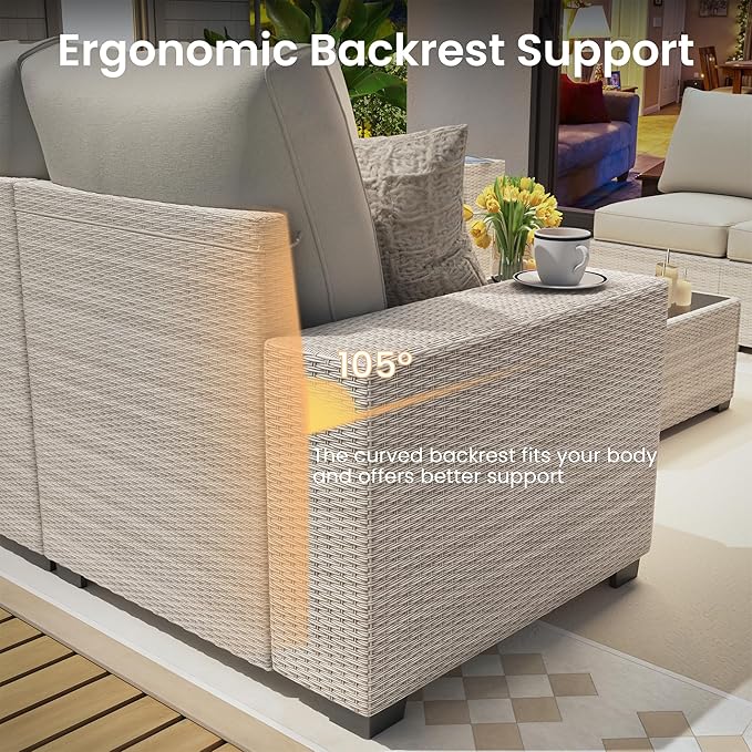 9 Piece Outdoor Patio Furniture Set - Image 9