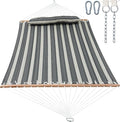 2 Person Hammocks for Outside, Double Quilted Fabric Outdoor Hammock by GafeteOutdoorLiving