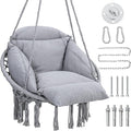 Macrame Hammock Hanging Swinging Chair by KROFEM