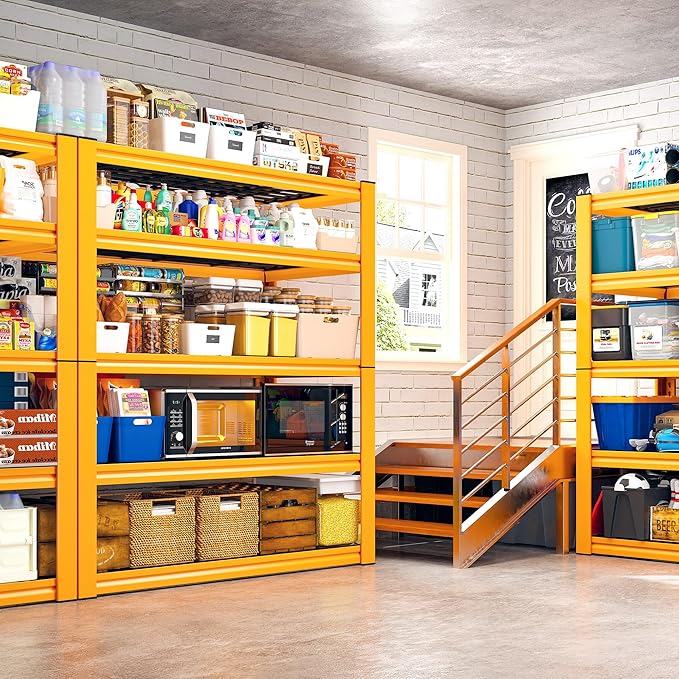 REIBII Garage Shelving Load 3200LBS, 5-Tier Storage Shelves, Adjustable Heavy - Image 2