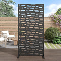 Casaphoria 72" H x 35" W Metal Outdoor Privacy Screen, Freestanding Decorative by Casaphoria