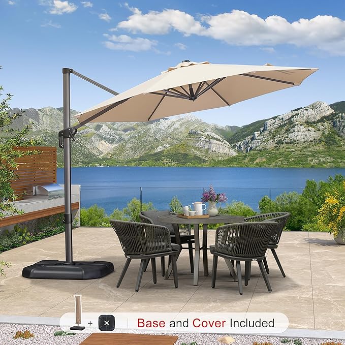 PURPLE LEAF 10 Feet Patio Umbrella - Image 2