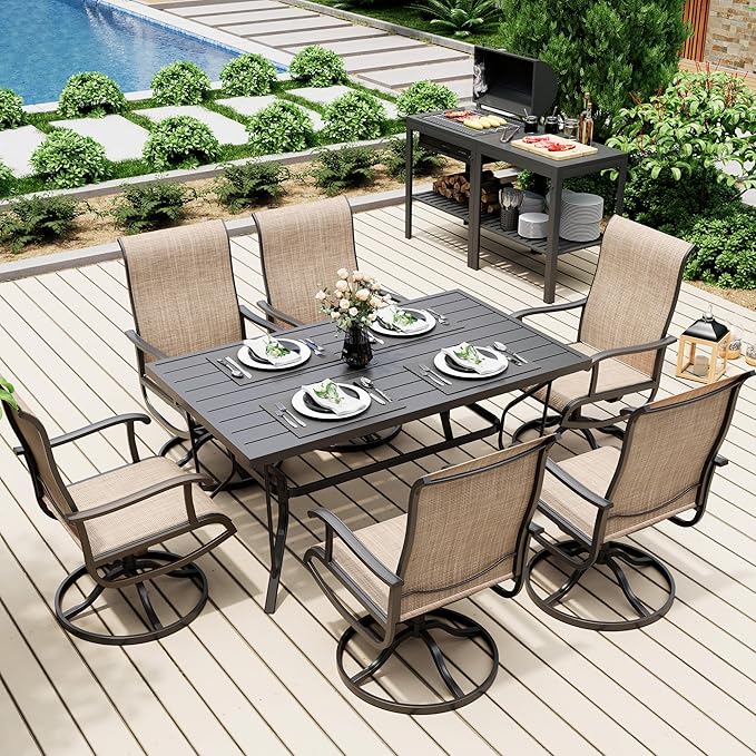 Pamapic 7-Piece Patio Dining Furniture Set - Image 2