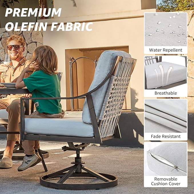 NATURAL EXPRESSIONS 5-Piece Outdoor Patio Dining Set - Image 6