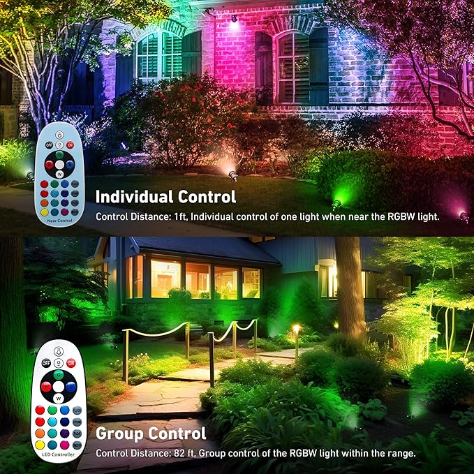 Halloween Christmas Landscape Lights 12W RGBW Outdoor Spot Lights - Image 6