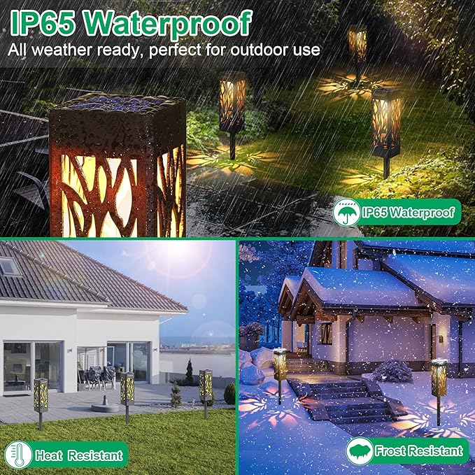 TomCare Solar Lights Outdoor Upgraded Bright Solar Pathway Lights Bigger Size - Image 5