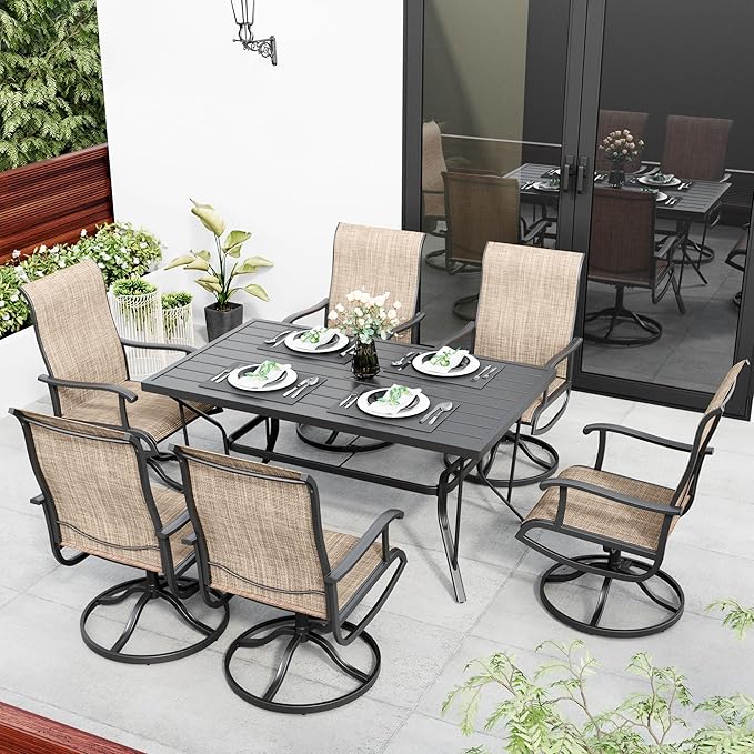Pamapic 7-Piece Patio Dining Furniture Set - Image 6