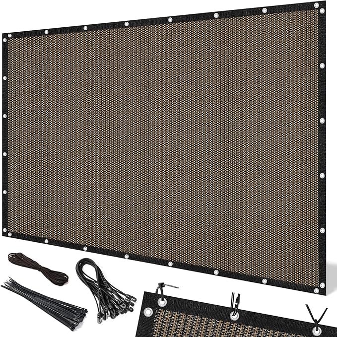 Artpuch 90% Sun Shade Cloth, 5 x 8 FT Pergola Shade Cover Canopy by Artpuch