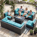 NICESOUL Extra-Large 9 Pcs Outdoor Patio Furniture Set by NICESOUL