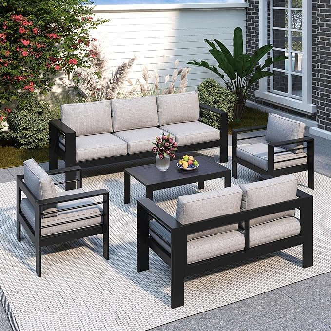 Solaste Aluminum Patio Furniture Set - Image 3