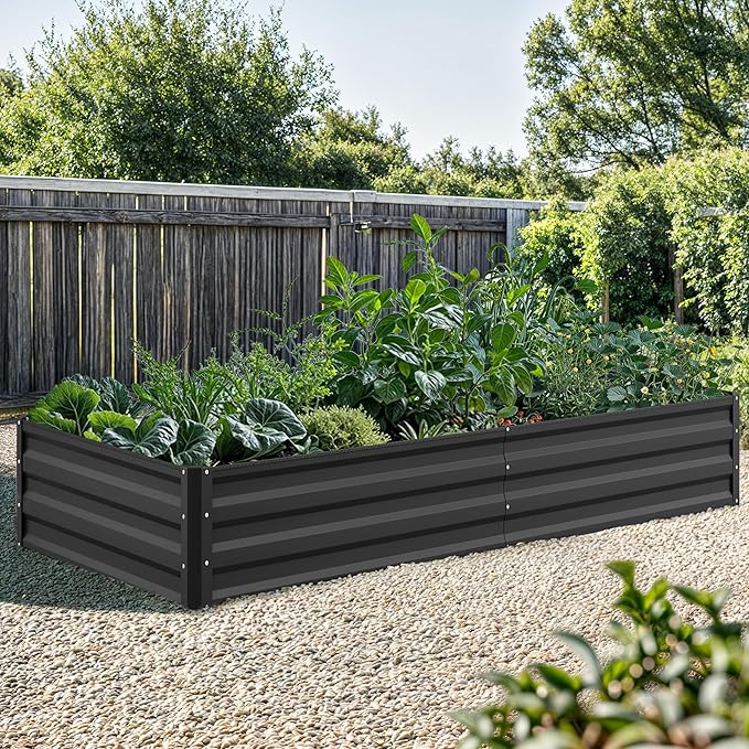 YITAHOME 96x48x12 in 2pcs Galvanized Raised Garden Bed Kit, Large Metal Planter - Image 2