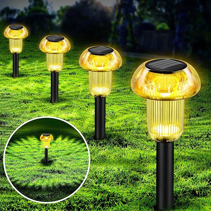 Easter Solar Pathway Lights Outdoor Decorative 4 Pack, Valentines Day Halloween - Image 9