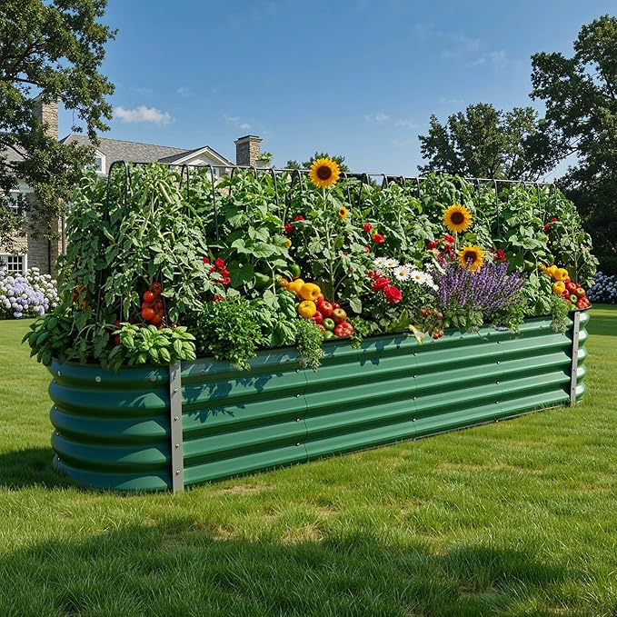 YITAHOME 17" Tall 9 in 1 Large Raised Garden Bed Kit, Outdoor Above Ground by YITAHOME