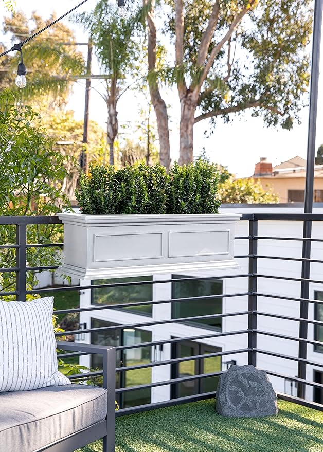 Veradek Brixton Series Plastic Railing Planter - Image 4