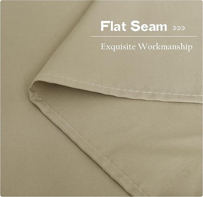 NICETOWN Canvas Patio Curtains for Outdoor Waterproof 2 Panels, Home Fashion - Image 5