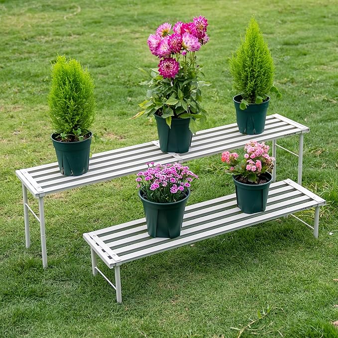 Metal Plant Stand, Rust-proof Aluminum Flower Pot Stand, Heavy Duty Planter - Image 7