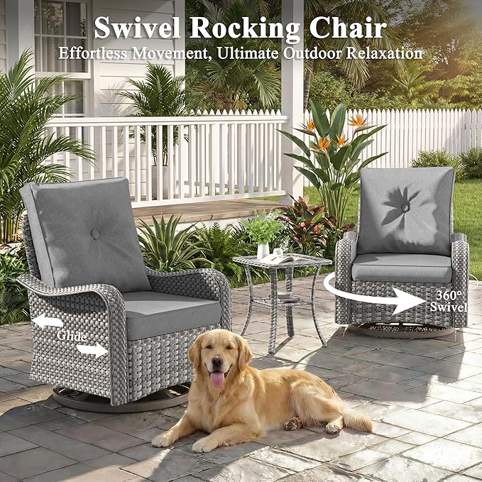 2-Seat Modern Patio Furniture Set - Image 4