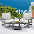 SERWALL HDPE Patio Sofa Set, 3-piece Sectional Outdoor Furniture Set, All by SERWALL