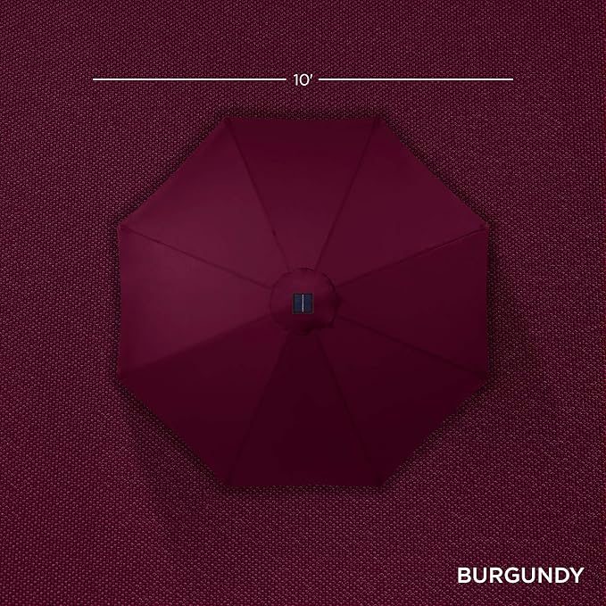 Best Choice Products 10ft Solar Polyester LED Lighted Patio Umbrella w/Tilt - Image 4