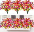 MACTING Artificial Flowers for Outdoors 12 Bundles Faux Outdoor Plants UV by MACTING