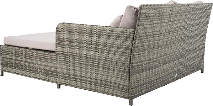 Safavieh PAT7500B Outdoor Collection Cadeo Grey Cushion Daybed - Image 11