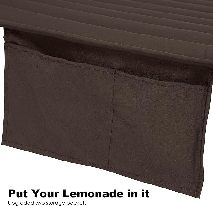 2 Person 12FT Hammocks for Outside, Double Quilted Fabric Outdoor Hammock - Image 5