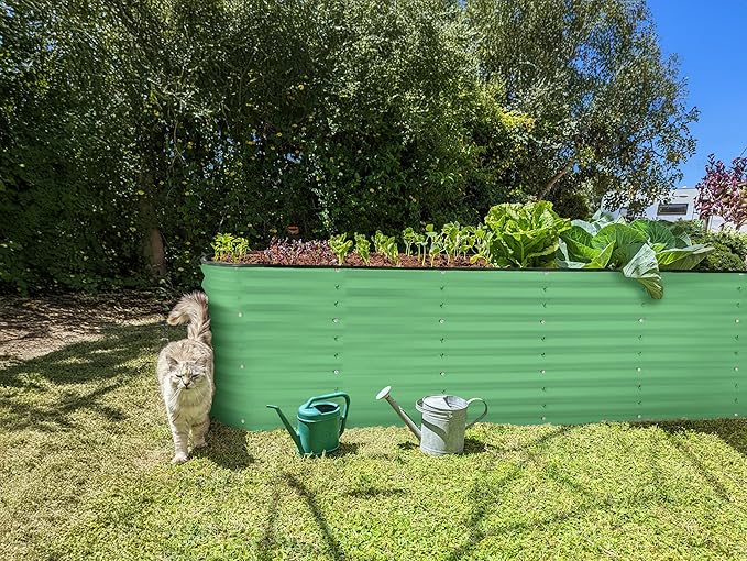 Plant & Plot Galvanized Raised Garden Beds Outdoor // 8×2×2 ft Planter Raised - Image 6