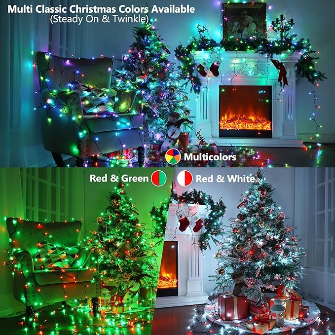 Brizled Color Changing Christmas Lights, 33ft 100 LED RGB Easter Light String - Image 3