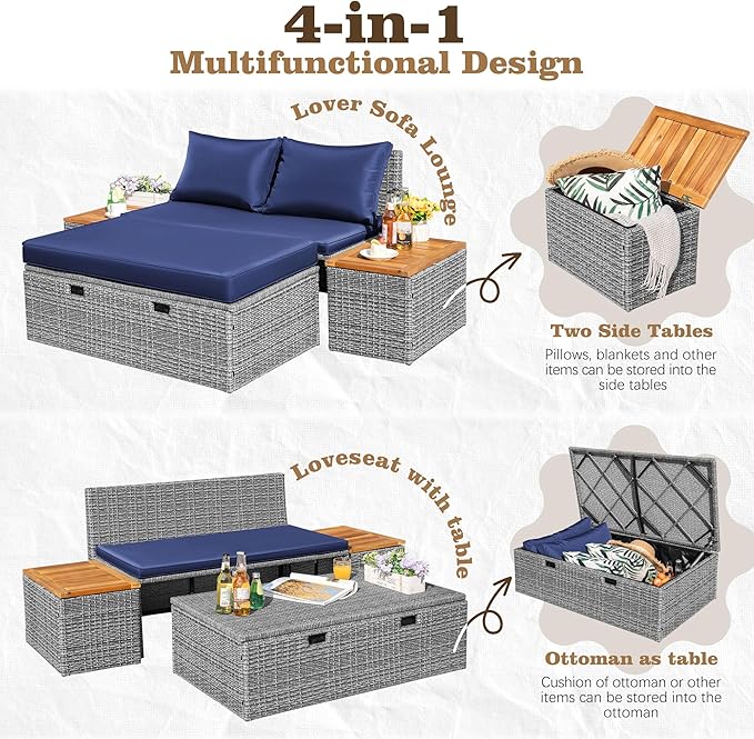 Flamaker Outdoor Rattan Lounge Chair - Image 8