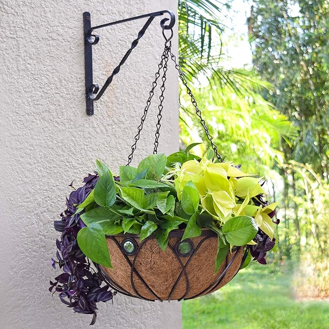 Arcadia CB02 Emerald Series Round Hanging Basket Planters - Image 3