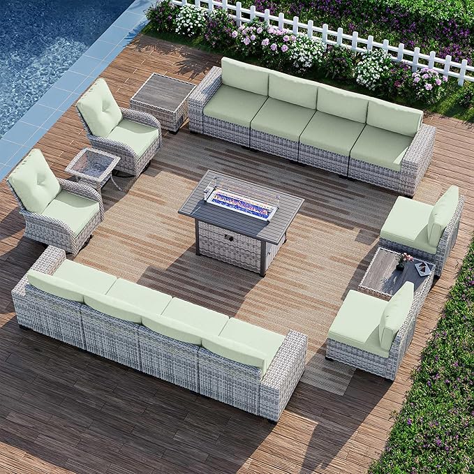 16-Piece Outdoor Patio Furniture Set by MuphyersPatioFurniture