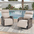 Zero Gravity Patio Swivel Rocking Recliner Chairs Set of 2 by JelwalyPatioFurnitureSet