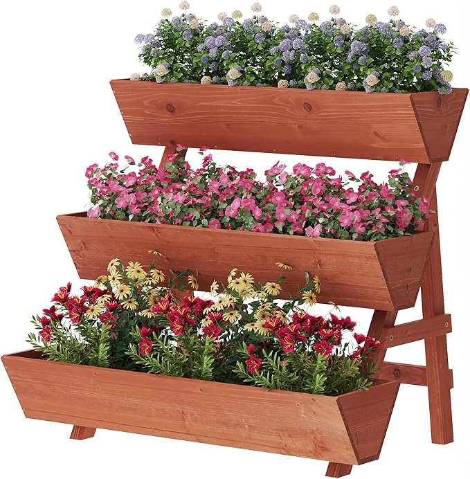 Raised Garden Bed, 3 Tier Vertical Garden Planter by VIEWCARE