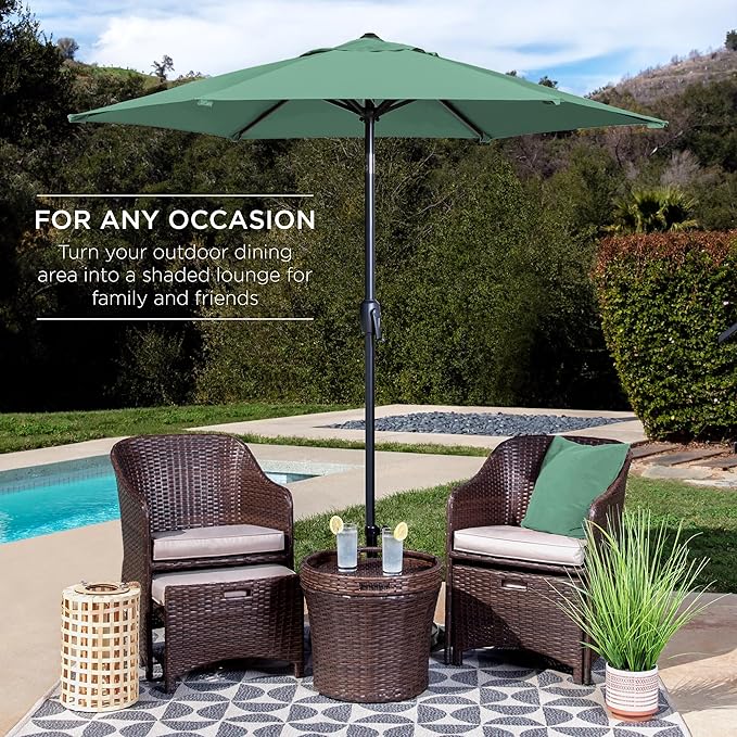 Best Choice Products 7.5ft Heavy-Duty Round Outdoor Market Table Patio Umbrella - Image 3