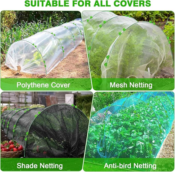 Garden Hoops for Raised Beds Row Cover, Flexible Fiberglass DIY Hoops for - Image 4