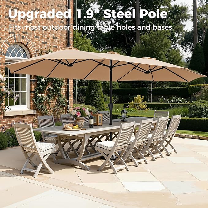 SUPERJARE 15FT Outdoor Umbrella - Image 3