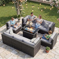 NICESOUL 9 Piece Outdoor Patio Furniture Set by NICESOUL
