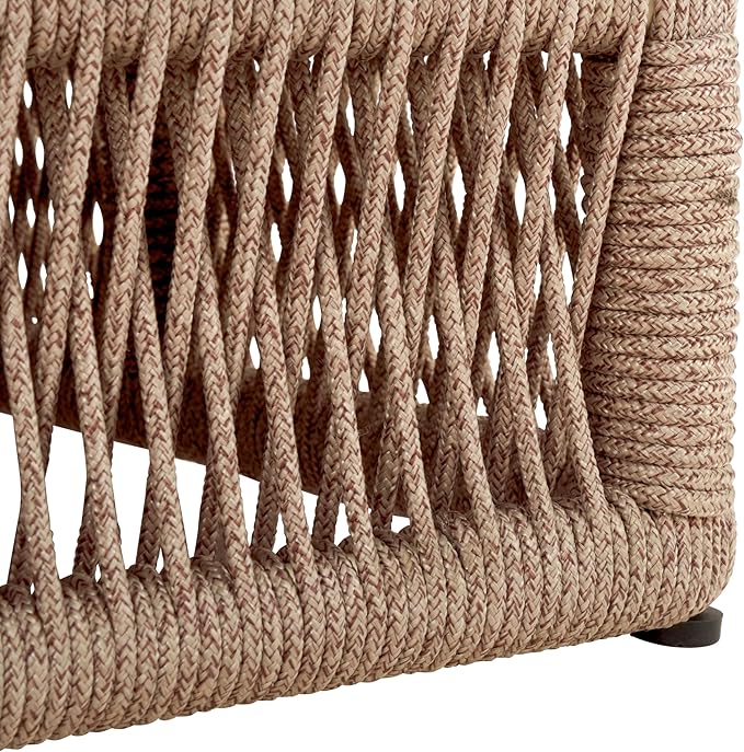 SAFAVIEH Outdoor Collection Gillian Heather Tan & Hunter Green Stripe Chaise - Image 11