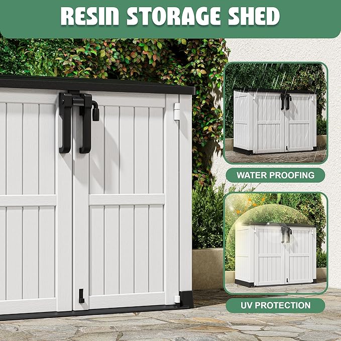 LHBcraft Outdoor Storage Cabinet 36 Cu Ft - Image 4