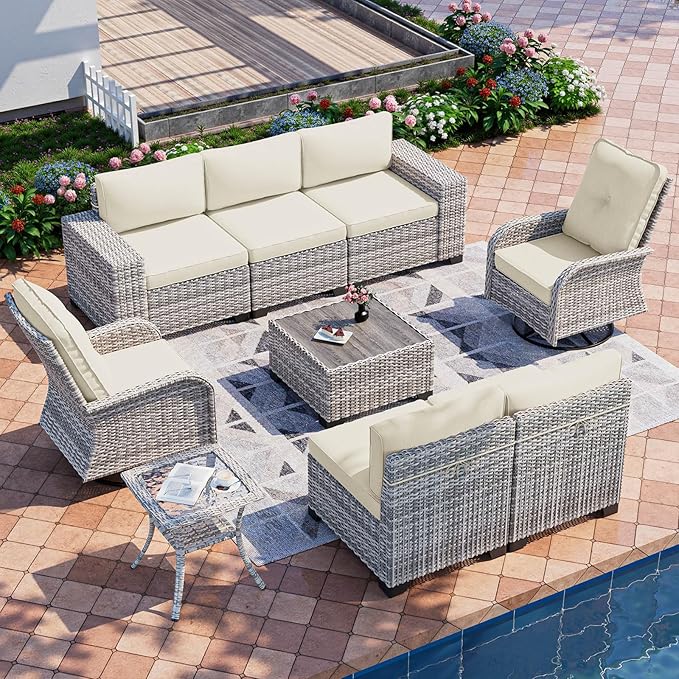 9-Piece Outdoor Patio Furniture Set by MuphyersPatioFurniture