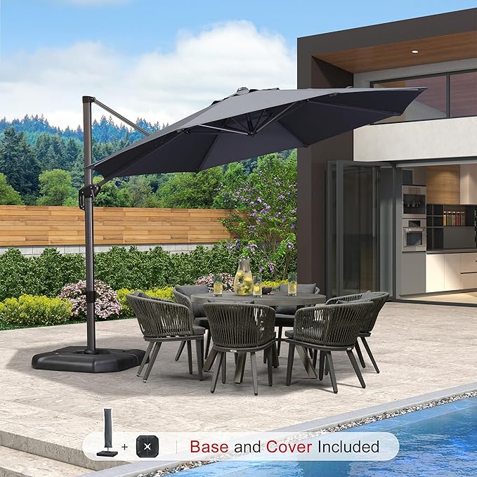 PURPLE LEAF 11 Feet Patio Umbrella - Image 2