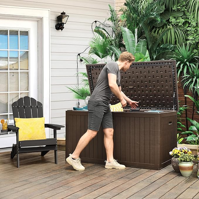 YITAHOME XXL 230 Gallon Large Deck Box, Outdoor Storage - Image 4
