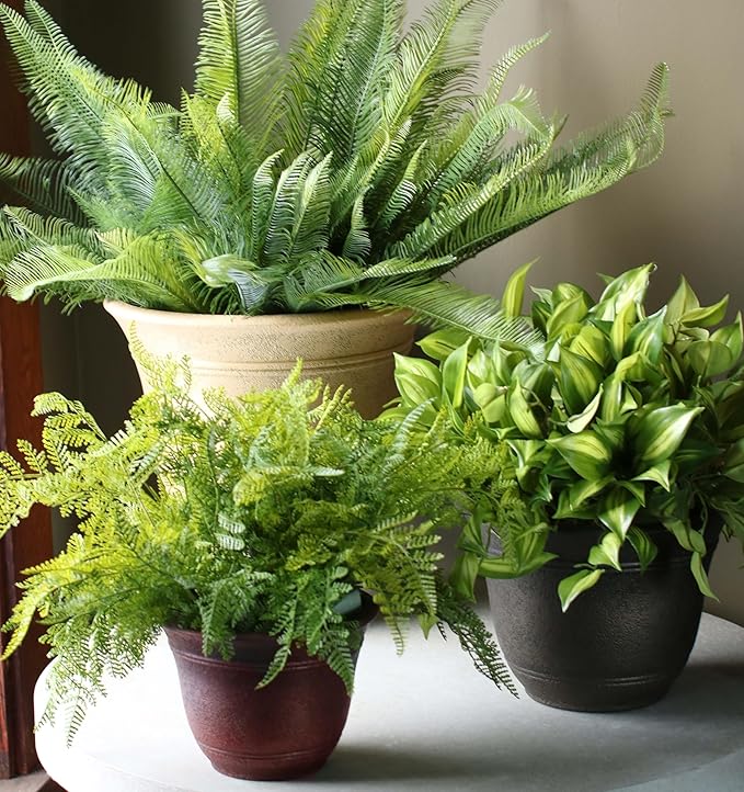 The HC Companies Sierra Round Self-Watering Pot - Image 2