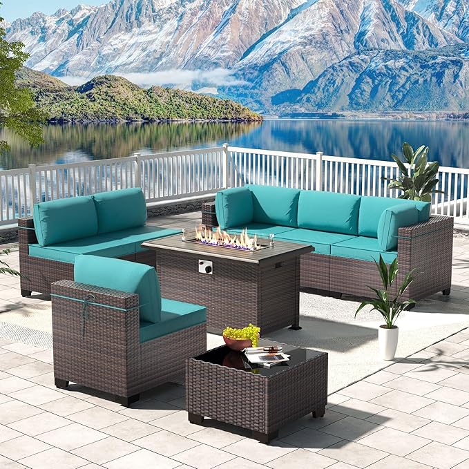 Kullavik 8 Pieces Outdoor Patio Furniture Set by KULLAVIK
