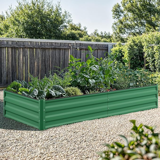 YITAHOME 96x48x12 in 2pcs Galvanized Raised Garden Bed Kit, Large Metal Planter - Image 2