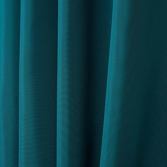 NICOLE MILLER NEW YORK Canvas Indoor/Outdoor Grommet Top Curtain Panel Pair - Image 2