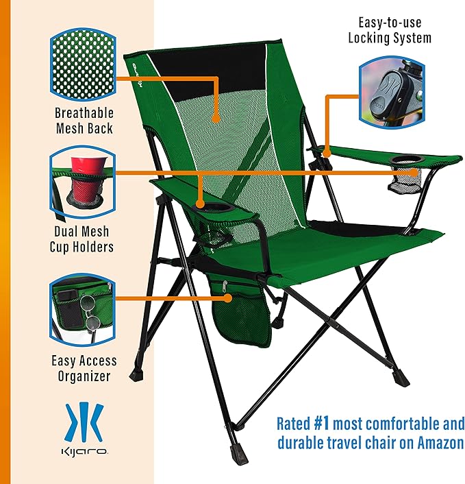 Kijaro Dual Lock Portable Camping Chairs - Image 5