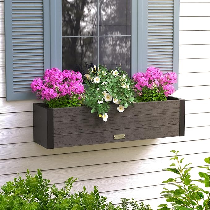 Mayne Vista 3ft Modern Window Box Planter by Mayne